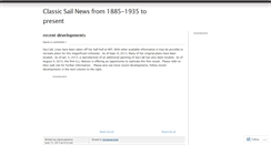 Desktop Screenshot of classicsailnews.wordpress.com