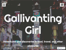 Tablet Screenshot of gallivantinggirl.wordpress.com