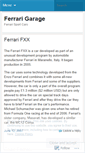 Mobile Screenshot of ferrarigarage.wordpress.com