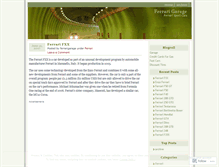 Tablet Screenshot of ferrarigarage.wordpress.com