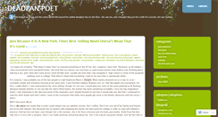 Desktop Screenshot of deadpanpoet.wordpress.com