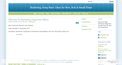 Desktop Screenshot of marketingjumpstart.wordpress.com