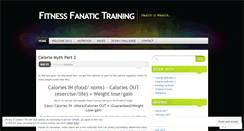 Desktop Screenshot of fitnessfanatictraining.wordpress.com