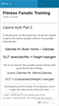 Mobile Screenshot of fitnessfanatictraining.wordpress.com