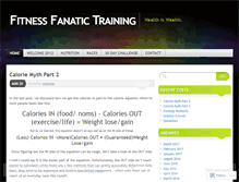 Tablet Screenshot of fitnessfanatictraining.wordpress.com