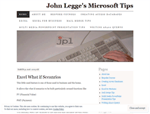 Tablet Screenshot of johnlegge.wordpress.com