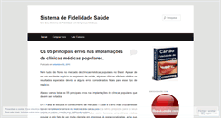 Desktop Screenshot of cartaosaude.wordpress.com