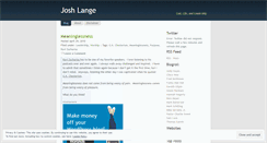 Desktop Screenshot of joshlange.wordpress.com