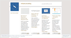 Desktop Screenshot of infrastructureblog.wordpress.com