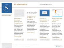 Tablet Screenshot of infrastructureblog.wordpress.com