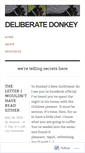 Mobile Screenshot of deliberatedonkey.wordpress.com