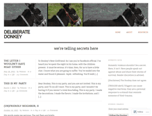 Tablet Screenshot of deliberatedonkey.wordpress.com