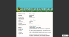 Desktop Screenshot of cambridgefoodcoop.wordpress.com