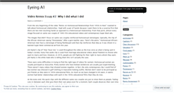 Desktop Screenshot of eyeinga1.wordpress.com