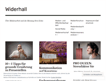 Tablet Screenshot of medienresonanzanalyse.wordpress.com