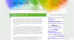 Desktop Screenshot of aboutsongwriting.wordpress.com
