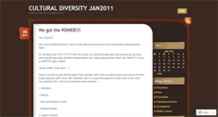 Desktop Screenshot of culturaldiverct2011.wordpress.com