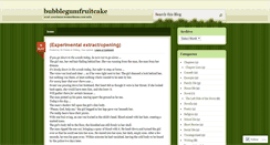 Desktop Screenshot of bubblegumfruitcake.wordpress.com