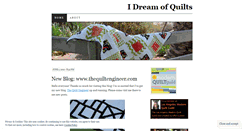 Desktop Screenshot of idreamofquilts.wordpress.com