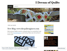 Tablet Screenshot of idreamofquilts.wordpress.com