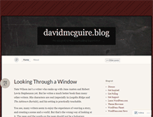 Tablet Screenshot of davidmcguireblog.wordpress.com