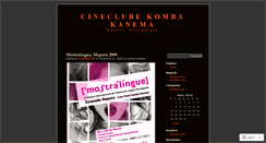 Desktop Screenshot of cineclubekombakanema.wordpress.com