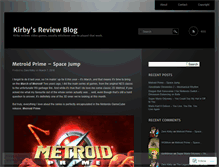 Tablet Screenshot of kirbysreviewblog.wordpress.com