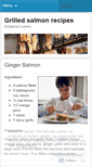 Mobile Screenshot of grilledsalmonrecipes.wordpress.com