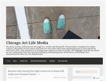 Tablet Screenshot of chicagoartlifemedia.wordpress.com