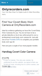 Mobile Screenshot of onlyrecorders.wordpress.com