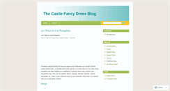 Desktop Screenshot of castlefancydress.wordpress.com