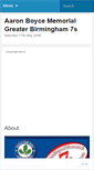 Mobile Screenshot of aaronboyce7s.wordpress.com