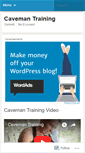 Mobile Screenshot of cavemantraining.wordpress.com