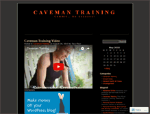 Tablet Screenshot of cavemantraining.wordpress.com