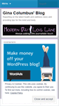 Mobile Screenshot of ginacolumbus.wordpress.com
