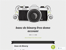 Tablet Screenshot of advertising.bancdebinaryfreedemoaccount.wordpress.com