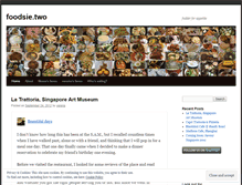 Tablet Screenshot of foodsietwo.wordpress.com