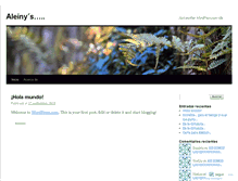 Tablet Screenshot of aleinyda.wordpress.com