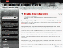 Tablet Screenshot of fallingrocksroofingreview.wordpress.com