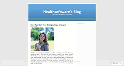 Desktop Screenshot of healthsoftware.wordpress.com