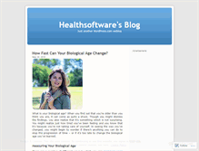 Tablet Screenshot of healthsoftware.wordpress.com