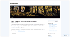 Desktop Screenshot of caledowit.wordpress.com