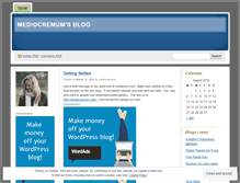 Tablet Screenshot of mediocremum.wordpress.com