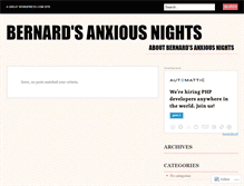 Tablet Screenshot of anxiousnights.wordpress.com