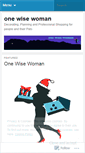 Mobile Screenshot of onewisewoman.wordpress.com
