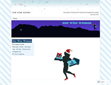 Tablet Screenshot of onewisewoman.wordpress.com