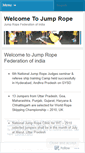 Mobile Screenshot of jumpropeindia.wordpress.com