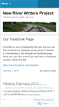Mobile Screenshot of newriverwriters.wordpress.com