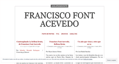 Desktop Screenshot of franciscofontacevedo.wordpress.com