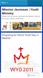 Mobile Screenshot of missionjeunesse.wordpress.com